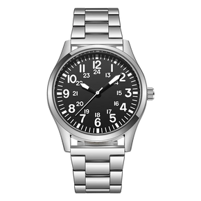 Field Watch with Steel Band Easy Reading Japan Movement